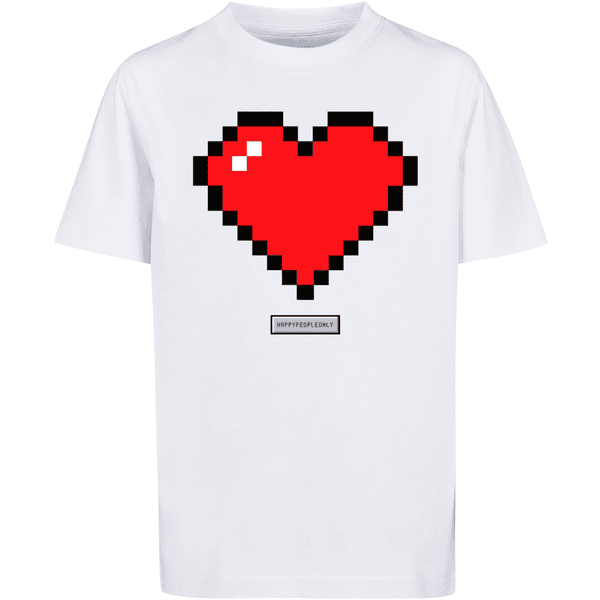Vibes T-Shirt weiß People F4NT4STIC Good Herz Happy Pixel