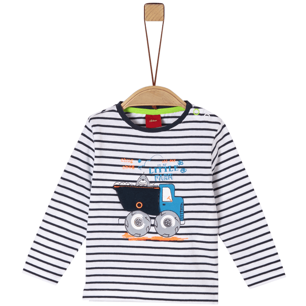 s. Olive r Marine shirt met lange mouwen stripes 