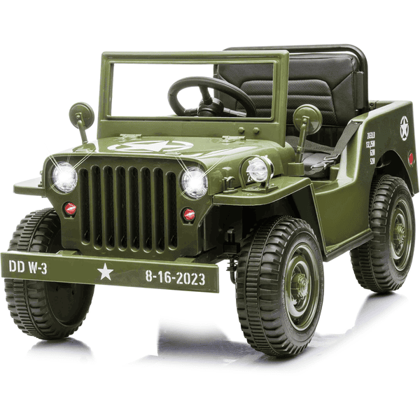 JAMARA Ride-on Jeep Willys MB Army grün 12V