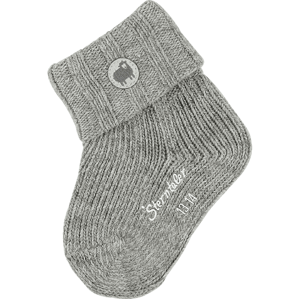 Sterntaler Chaussettes bébé laine mélange argenté