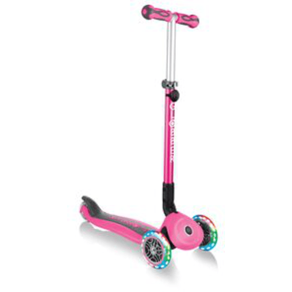 Globber Deluxe Patinete Infantil con Luces Rosa