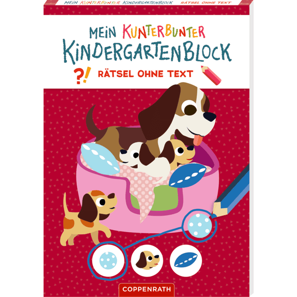 Coppenrath Mein kunterbunter Kindergartenblock: Rätsel ohne Text - Lieblingstiere