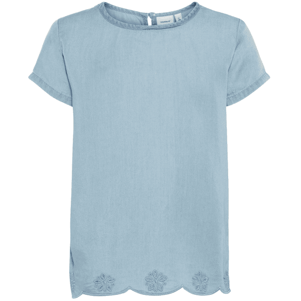 name it Girls T-shirt Akkamma light blå denim 