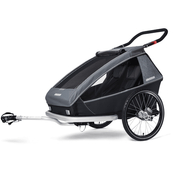 CROOZER Kinderfahrradanhänger Kid Vaaya 2 Graphite blue