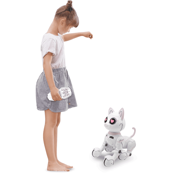 LEXIBOOK Power Kitty - Il mio gatto robot intelligente con funzione di  programmazione, bianco 