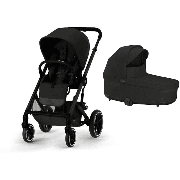 cybex GOLD Balios Black Black Barnvagn S Lux Moon inklusive Spjälsäng S Lux Moon liggdel Black 