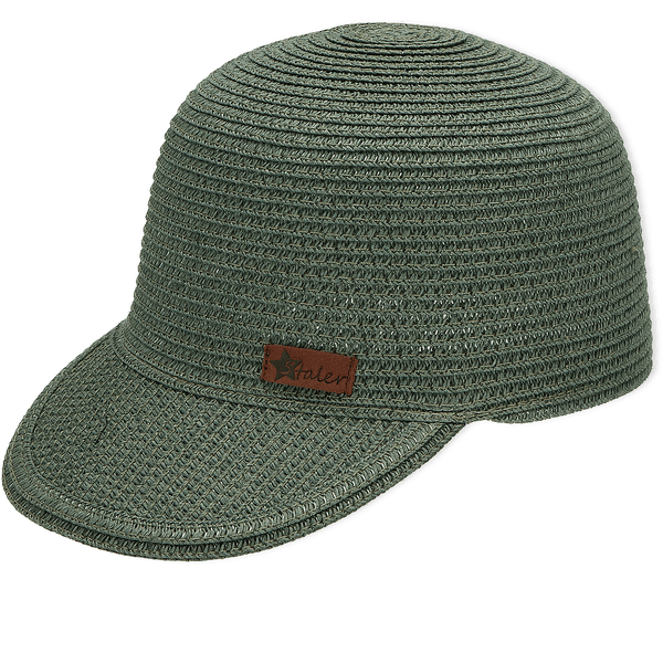 Sterntaler Casquette baseball en paille vert foncé