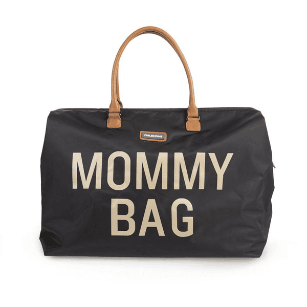 CHILDHOME Sac à langer Mommy Bag large noir/doré