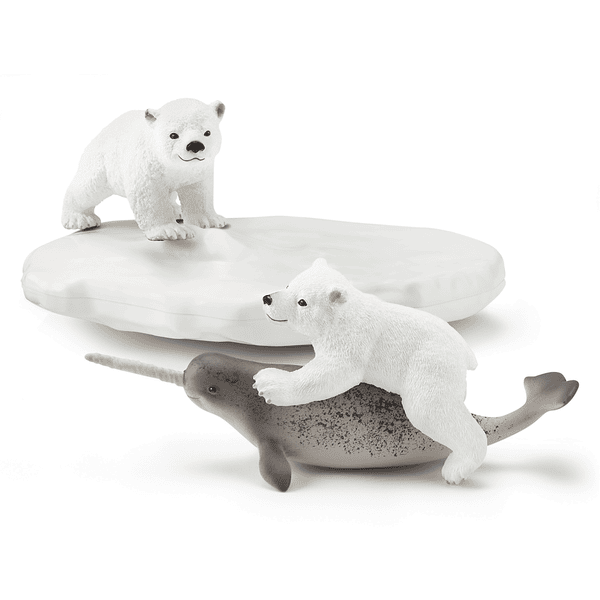 schleich® Figurine glissade en folie des ours polaires Wild Life 42531