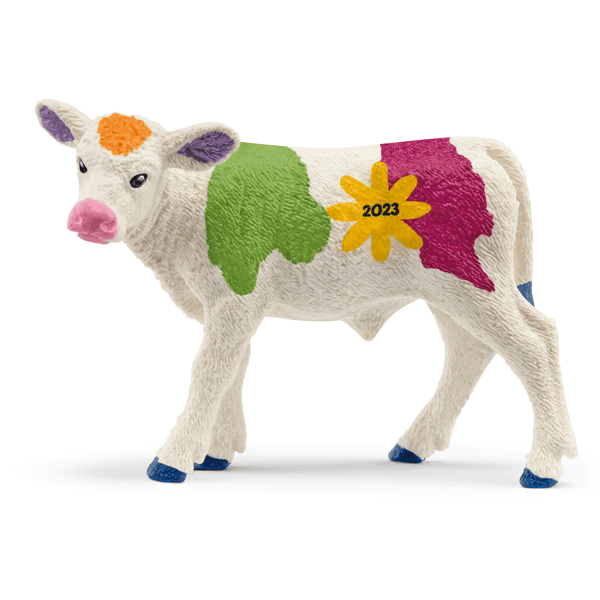 schleich® Figurine veau de printemps coloré 72207