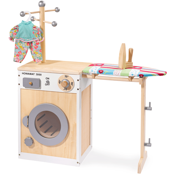 howa® Machine à laver enfant séchoir, bois