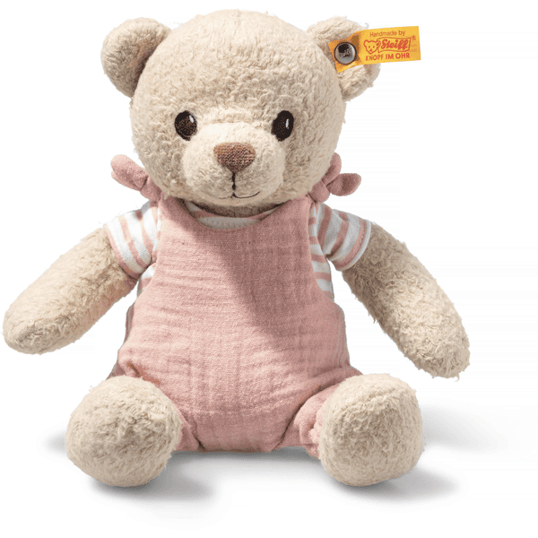 Steiff Teddybär Nele beige/rosa GOTS, 26 cm