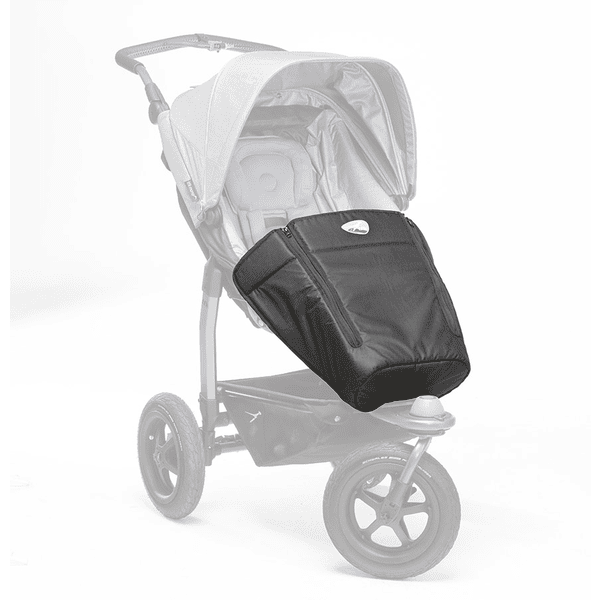 tfk Fußdecke Mono für Kinderwagen Schwarz 