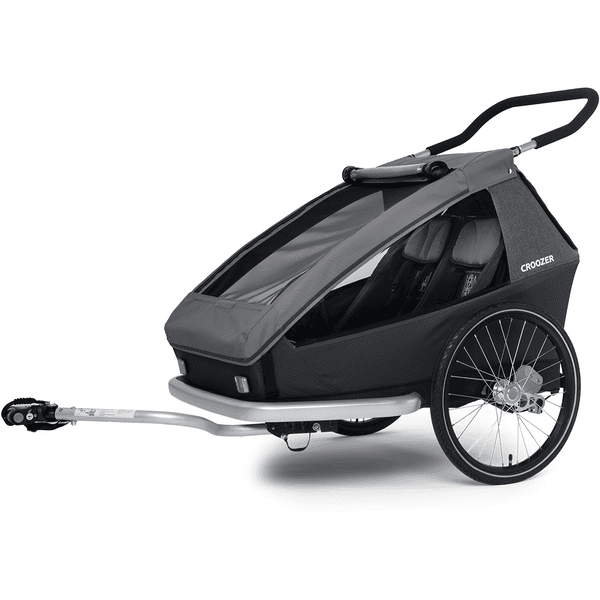 CROOZER Kinderfahrradanhänger Kid Keeke 2 Mountain Grey