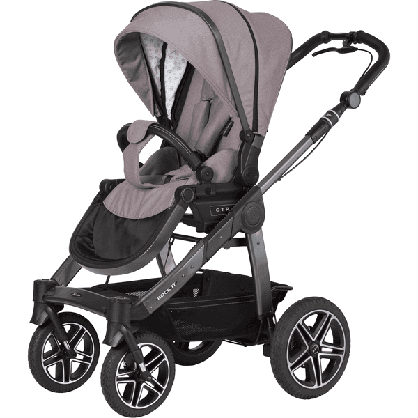 Hartan Barnvagn ROCK IT GTR med handbroms Casual Collection lovely teddy (904) Ramfärg platinum 