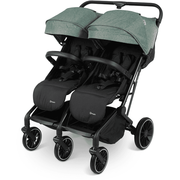 babyGO Geschwisterbuggy GOTWICE green