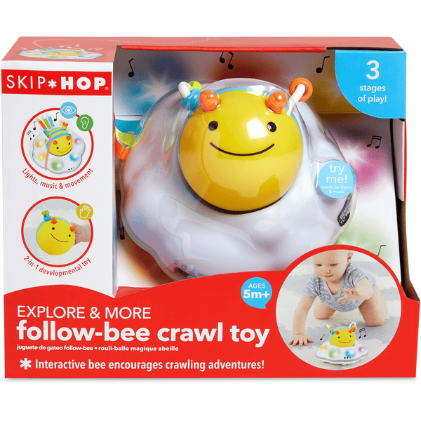 Skip hop follow store bee crawl toy