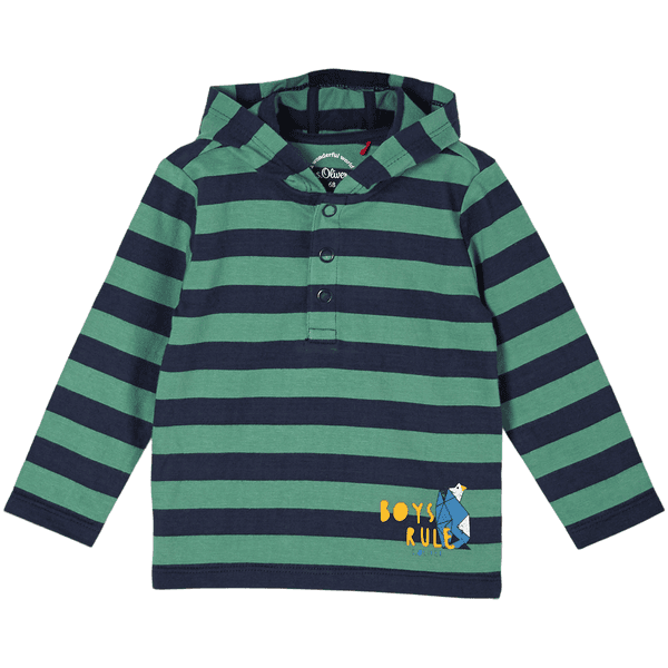 s.Oliver Langarmshirt light green stripe