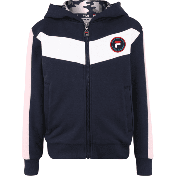 Fila D tska bunda Girls Hoody Jacket black iris pinkorblue.cz