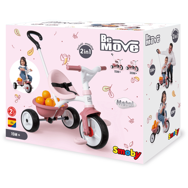 Smoby Tricycle enfant Be Move rose