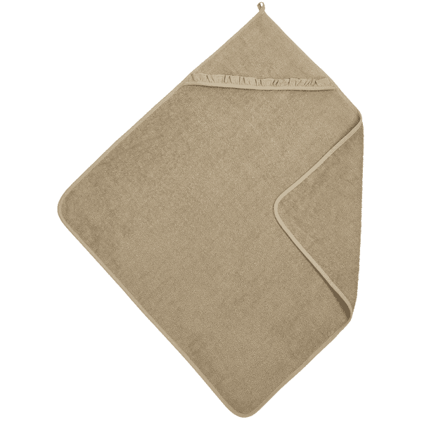 MEYCO Frottee Kapuzentuch Ruffle taupe 80 x 80 cm