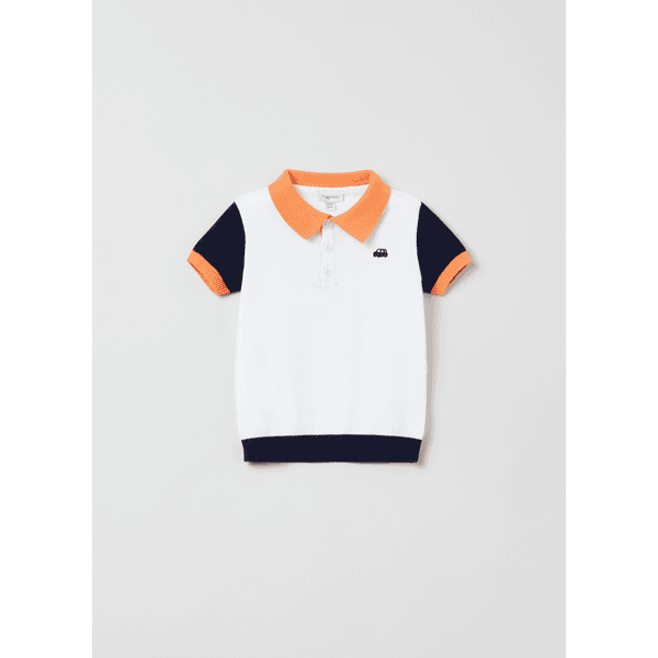 OVS Koszulka polo z krótkim rękawem Off White 