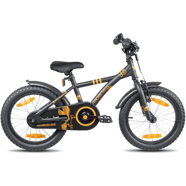 PROMETHEUS BICYCLES V lo enfant 16 pouces stabilisateurs noir mat