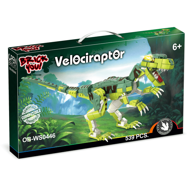 Otevřené cihly Velociraptor