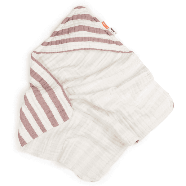Done by Deer ™ Badehåndklæde med hætte Stripes Pink