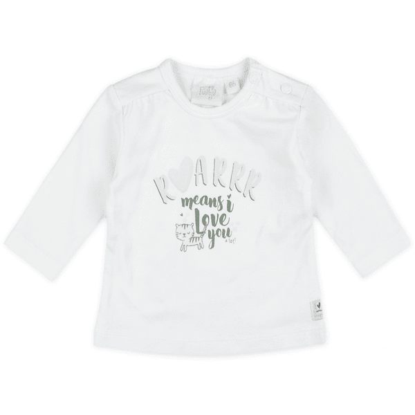 Feetje Longsleeve Roarrr Wild Thing blanc