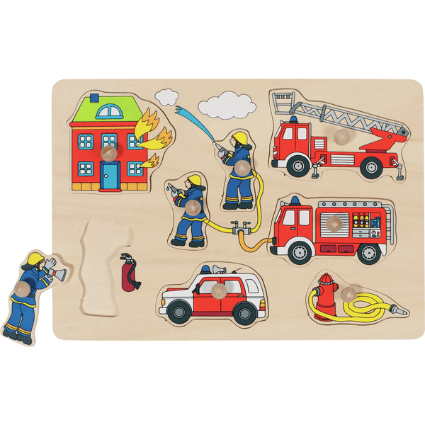 goki Steckpuzzle Feuerwehr, 8 Teile