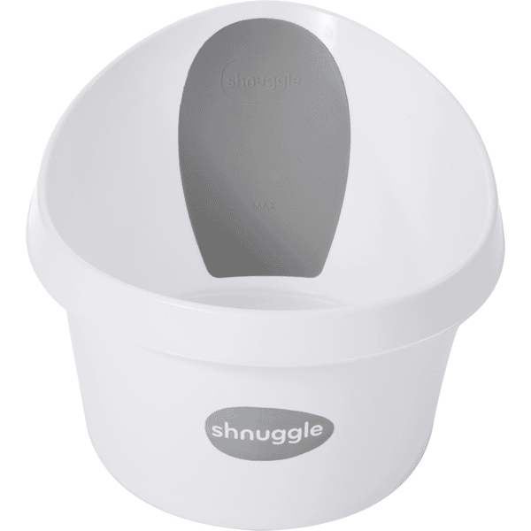 shnuggle® Baignoire enfant polyéthylène blanc/gris 