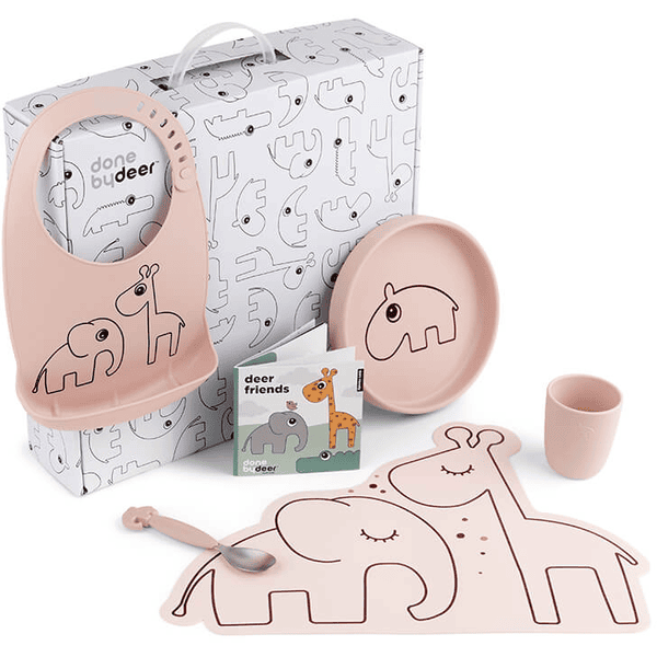 Done by Deer™ Geschenkbox Dinnerset Rosa