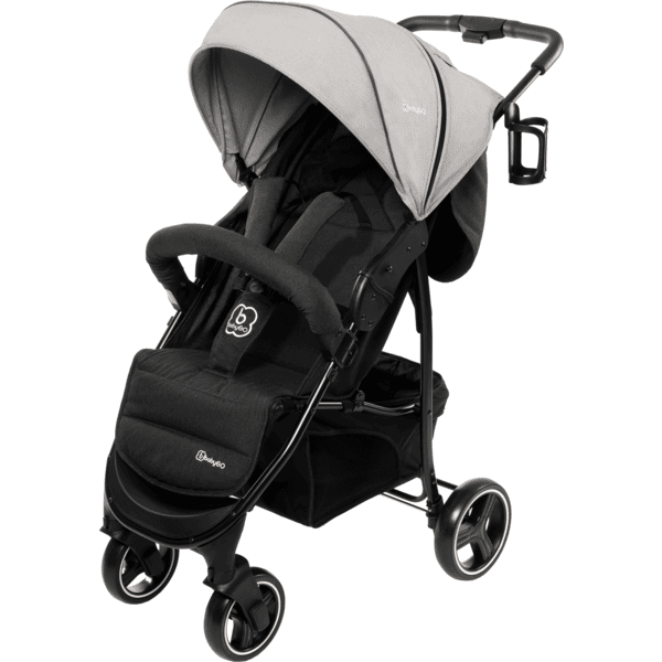 babyGO Kinderwagen Basket Grey Melange