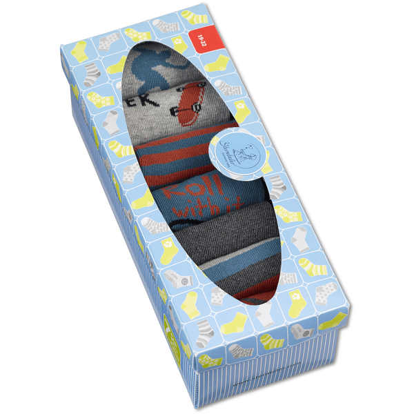 Sterntaler Paquete de 7 calcetines azul medio