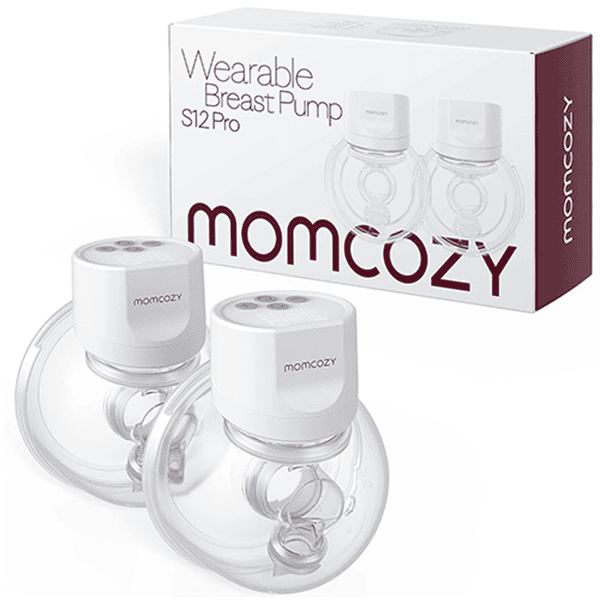 momcozy Doppelmilchpumpe tragbar S12 Pro, weiß