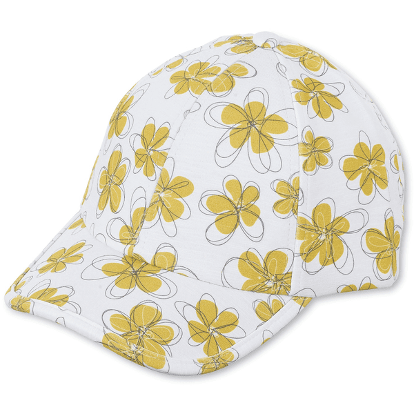 Sterntaler baseball cap blomster hvit