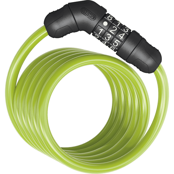 ABUS Spiral zamek kablowy Star 4508C/150 - zamek szyfrowy, zielony