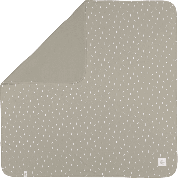 LÄSSIG Babyfilt Speckles olive 80 x 80 cm