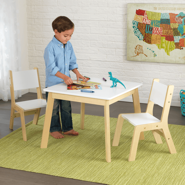 Table enfant design avec 2 chaises 