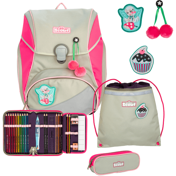 Scout Alpha DIN - Rosa Cherry , 4 piezas.