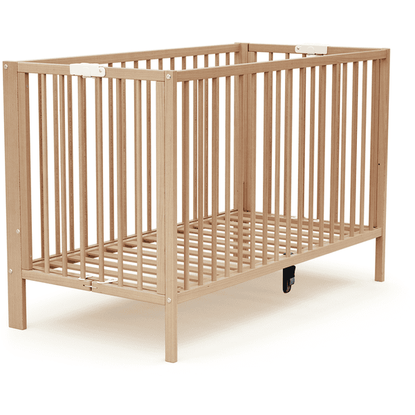 AT4 Babybett klappbar ESSENTIEL Buche lackiert 60 x 120 cm