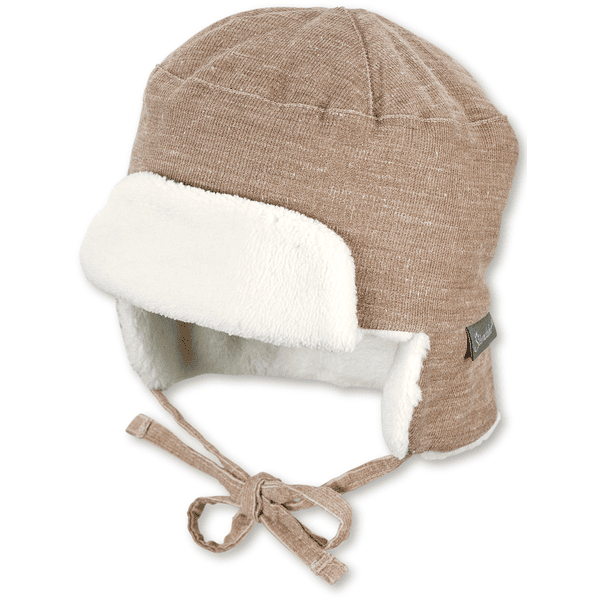 Sterntaler Gorra de aviador de pana fina beige 