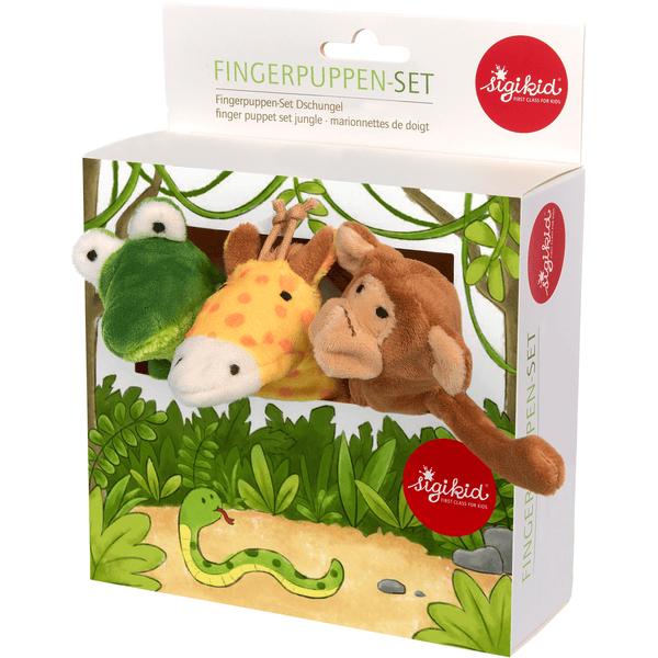 sigikid ® Finger Puppet Set Jungle My little Theatre