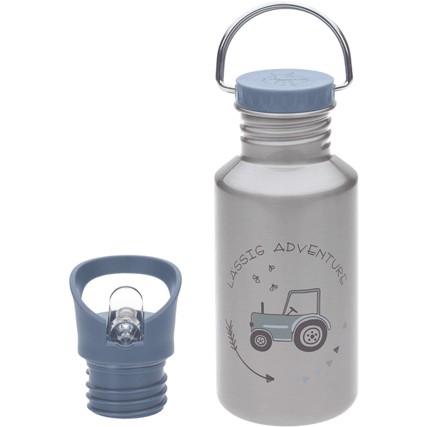 LÄSSIG Trinkflasche aus Edelstahl, Adventure Tractor 500 ml