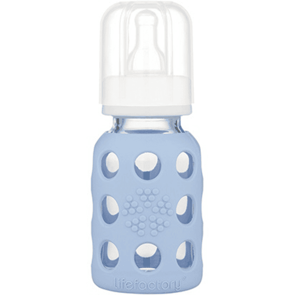 lifefactory Babyflasche aus Glas in blanket 120ml 