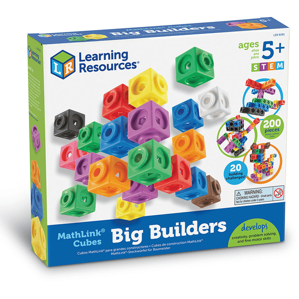 Learning Resources® Set costruzioni in plastica MathLink - Big Builder 