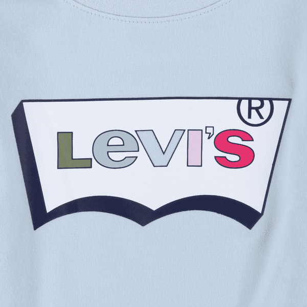 Levi s Kids Maglietta a maniche lunghe blu chiaro pinkorblue