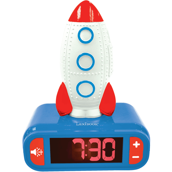 LEXIBOOK Réveil enfant veilleuse 3D fusée