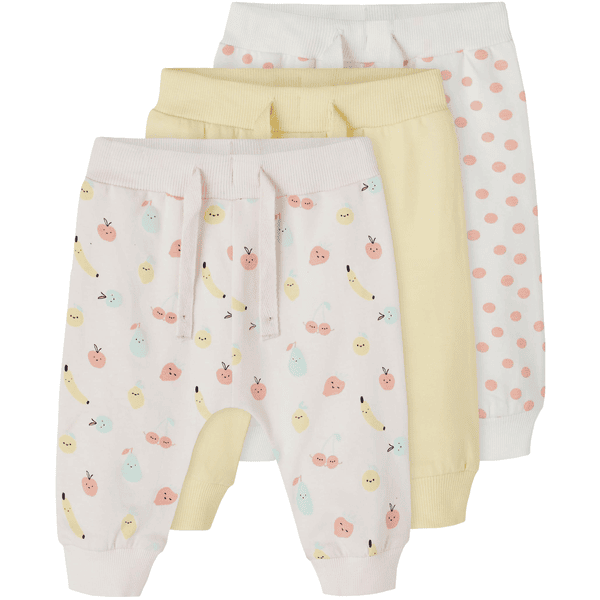 name it Lot de 3 pantalons sweat Nbfdaiva Calcite